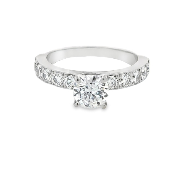 Diamond 14KW Engagement Ring Center Stone is Cubic Zirconium