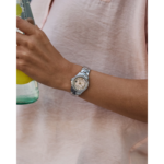 Citizen Silhouette Crystal Womens Crystal Accent Silver Tone Stainless Steel Bracelet Watch
