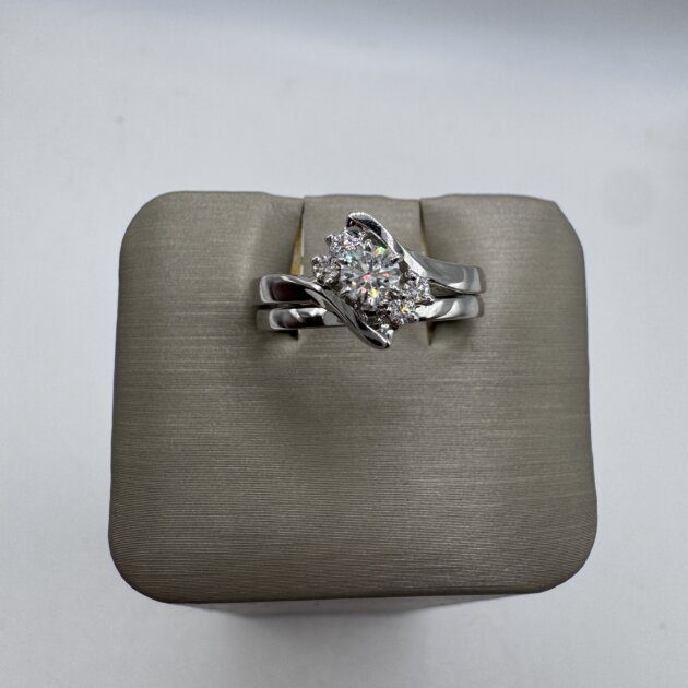 White Gold Bridal Set