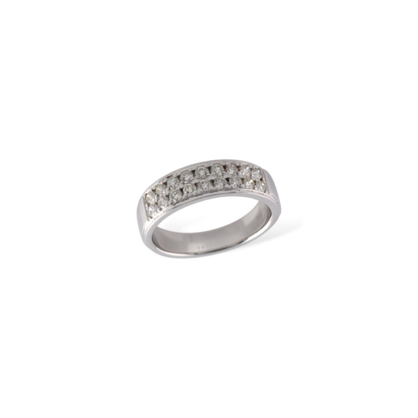 Classic Round Diamond Wedding Band