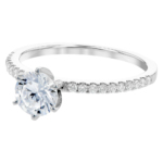 Diamond SEMI Ring in White Gold With Diamonds | 0.16 ct - Image 3