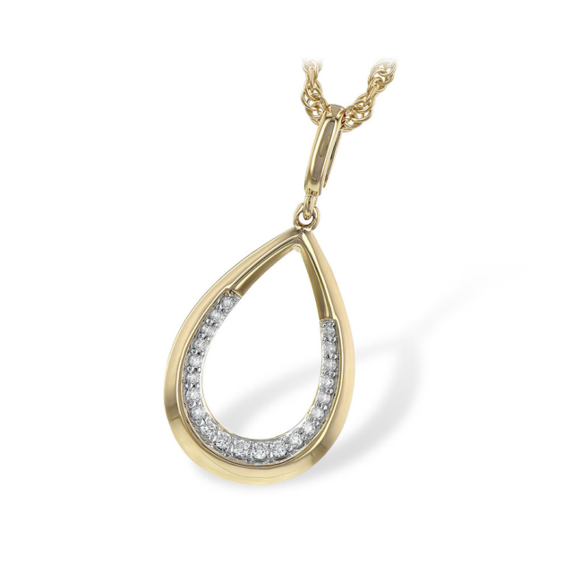 Pendant in Gold With Diamonds