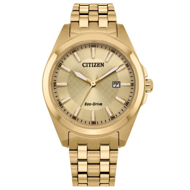 Citizen Eco-Drive Classic Peyten Champagne Dial Gold-Tone Watch | 41mm