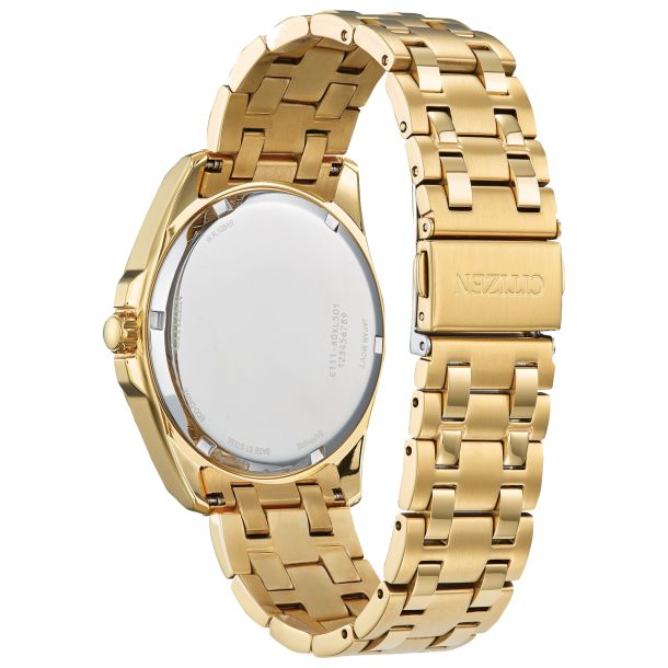 Citizen Eco-Drive Classic Peyten Champagne Dial Gold-Tone Watch | 41mm