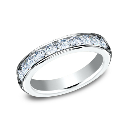 THE DEBUTANTE 4mm 14K White Gold 12 channel set diamonds Carat weight is .96ct Clarity SI1-2, Color GH