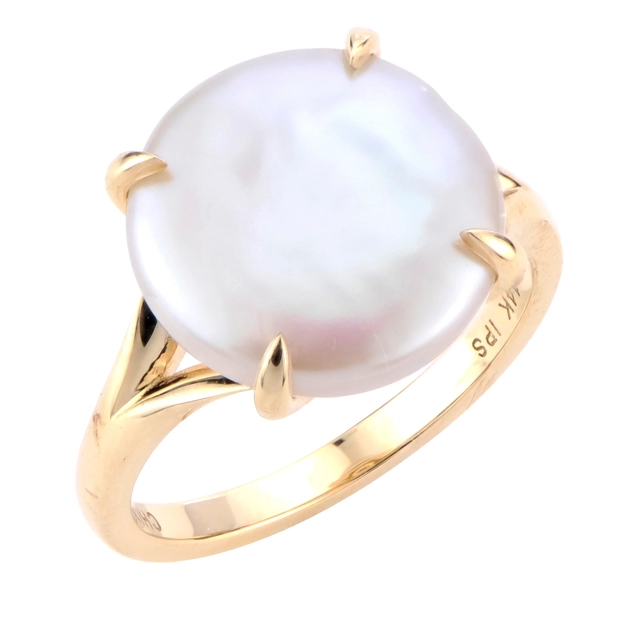 14KT Yellow Gold Freshwater Pearl Ring