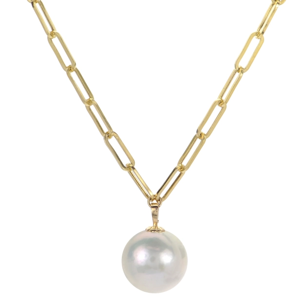 14KT Yellow Gold Freshwater Pearl Necklace