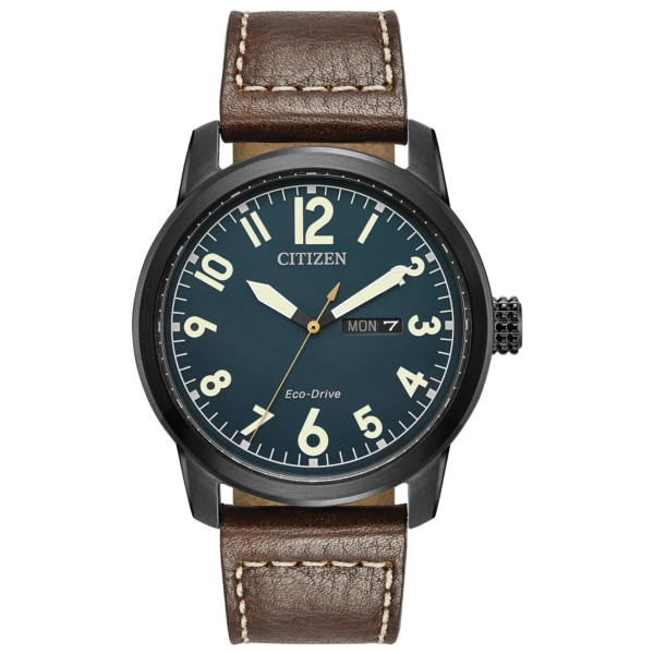 Citizen Eco-Drive Men's Chandler Leather Watch