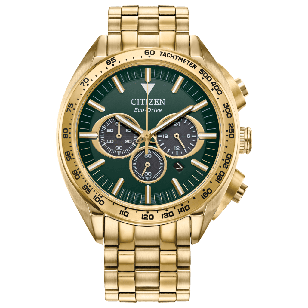 Citizen Men's Eco-Drive Carson Gold Tone Chronograph Stainless