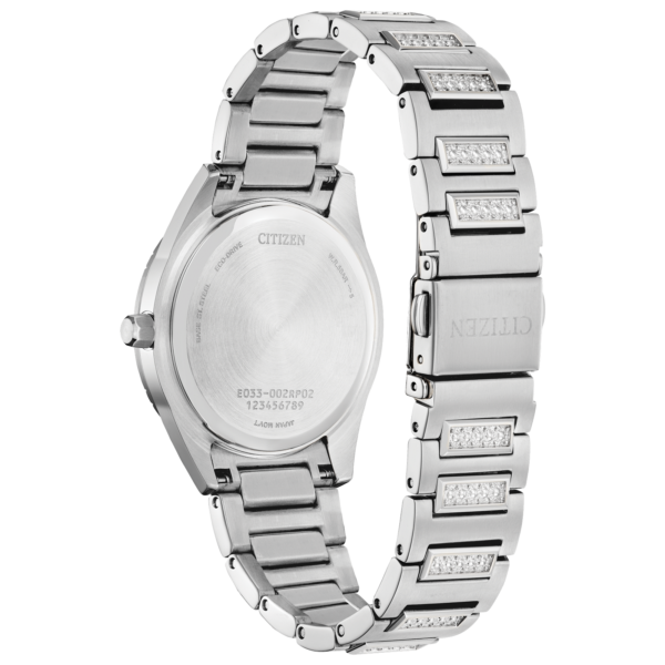 Citizen Eco-Drive Silhouette Crystal Stainless Steel Bracelet Watch | 34mm