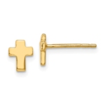Leslie's 14K Polished Cross Post Earrings
