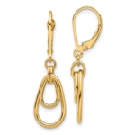 Leslie's 14K Polished Teardrop Dangle Leverback Earrings