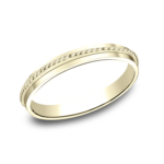 The Stylist Stackable Band in 14K Yellow Gold, 2MM Metal: 14K Yellow Gold Width: 2mm Size: 7 High polished band with a rope patterned center