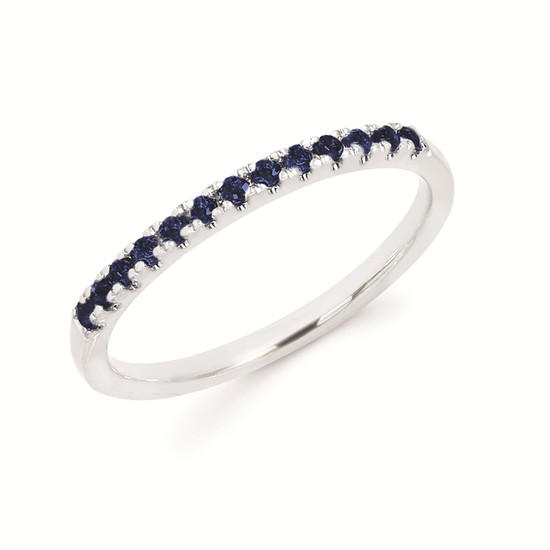 Sapphire Stackable Birthstone Band In 14K Gold