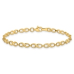 Leslie's 10K Polished and D/C Bracelet