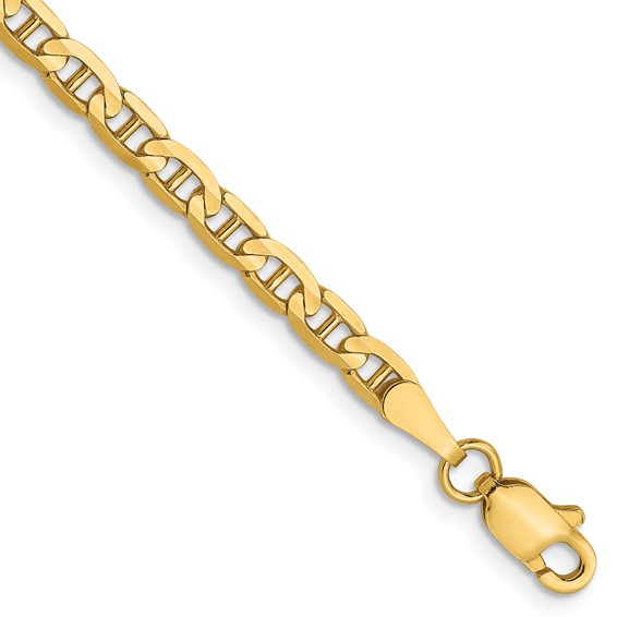 Leslie's 14K 3mm Concave Anchor Chain