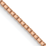 Leslie's 14K Rose Gold 1mm Sparkle Octagonal Box Chain