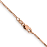 Leslie's 14K Rose Gold 1mm Sparkle Octagonal Box Chain