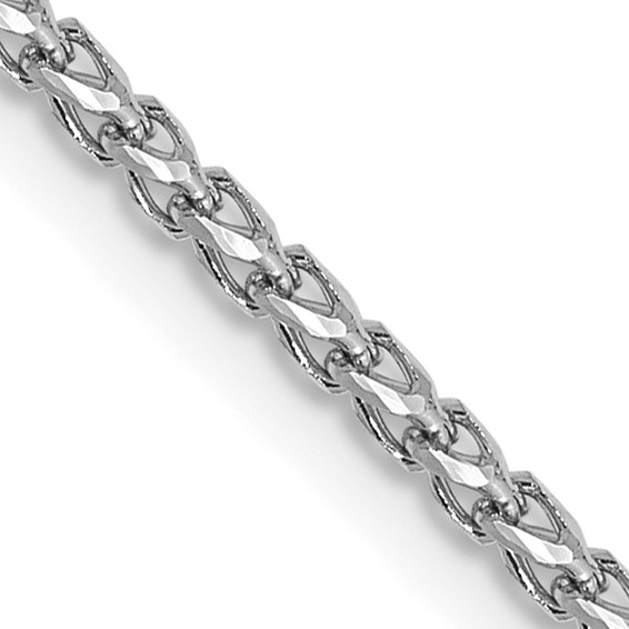 Leslie's 14K White Gold 1.4mm D/C Open Franco Chain