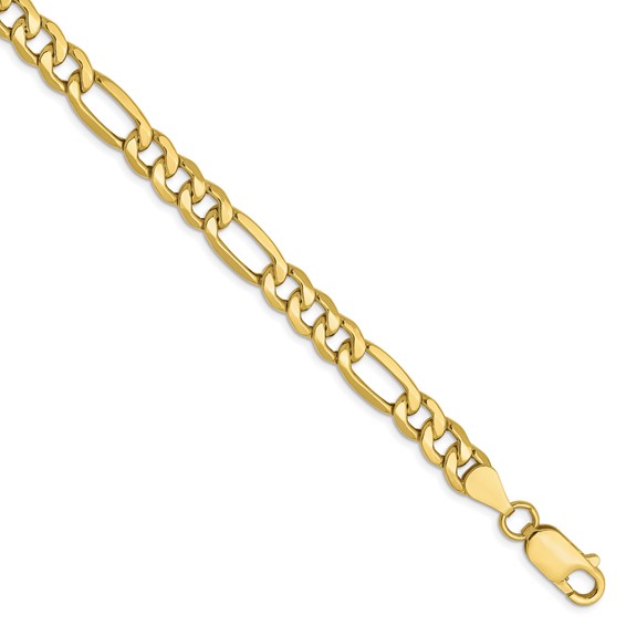 Leslie's 10K 6.6mm Semi-Solid Figaro Chain