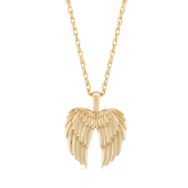 14KY DOUBLE WING NECKLACE