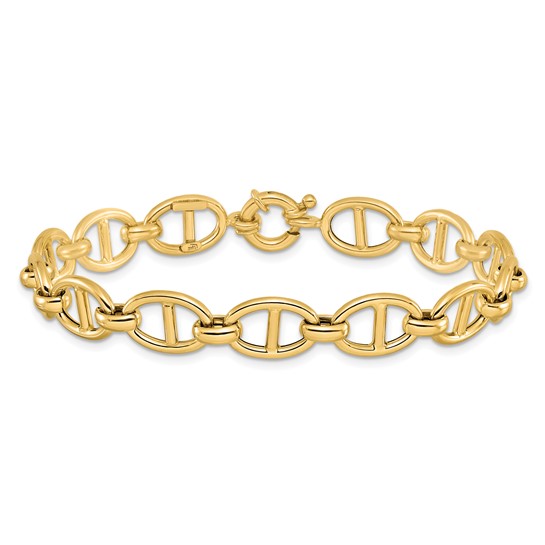 Leslie's 14K Polished Fancy Link Bracelet