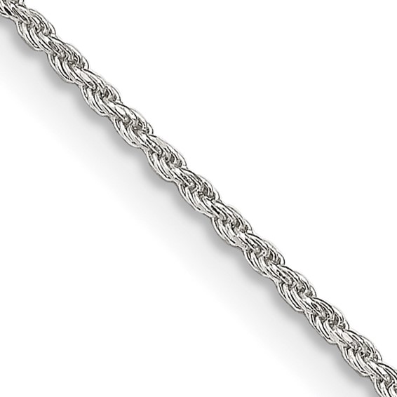 Sterling Silver 1.2mm Diamond-cut Rope Chain