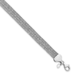 Leslie's Sterling Silver Rhodium-plated Bracelet