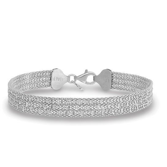 Leslie's Sterling Silver Rhodium-plated Bracelet