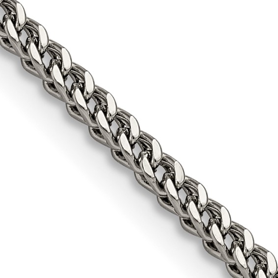 Chisel Stainless Steel Polished 2.5mm 22 inch Franco Chain