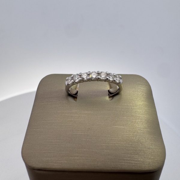 Diamond 7 stone Band 0.50 ct tw Round 14k Gold - Image 4
