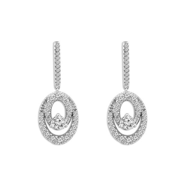 Diamond Fashion Earrings 0.75 ct tw 10k White Gold