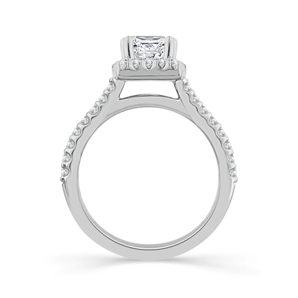Diamond Engagement Princess Ring 1 ct tw 14k White Gold