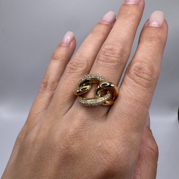 14k Yellow Gold Diamond 0.48ctw Fashion Ring - Image 3