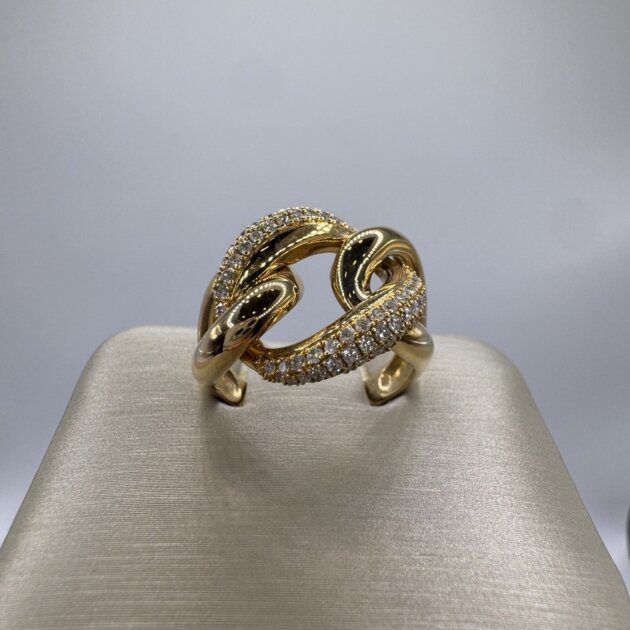 14k Yellow Gold Diamond 0.48ctw Fashion Ring