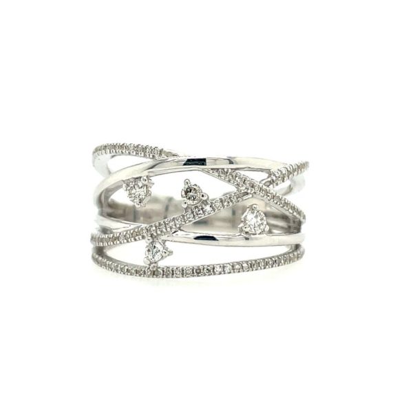 Diamond Fashion Ring 1/3 ct tw 10k White Gold