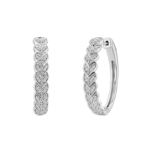 Diamond Earrings 0.5 ct tw 10k White Gold