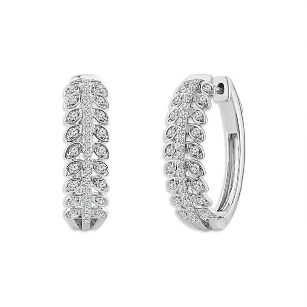 Diamond Earrings 0.5 ct tw 10k White Gold