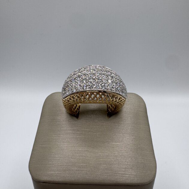 14k Yellow Gold Diamond 2.2ctw Fashion Ring