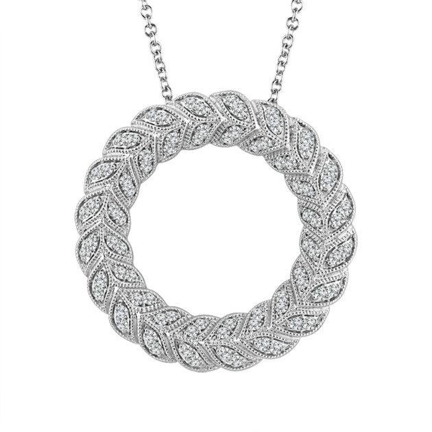 Diamond Fashion Pendant 0.5 ct tw 10k White Gold