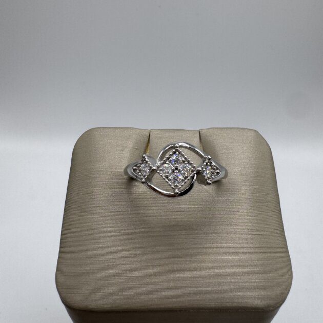 S. Silver White CZ Ring