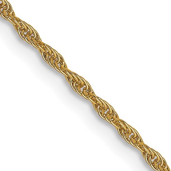 Leslie's 14K Yellow Gold 1.3mm Loose Rope Chain 18"