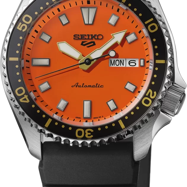 Seiko 5 Sports SKX SRPL89 Automatic Men's Watch – Orange Dial