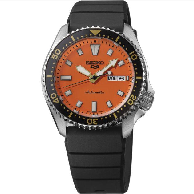 Seiko 5 Sports SKX SRPL89 Automatic Men's Watch – Orange Dial